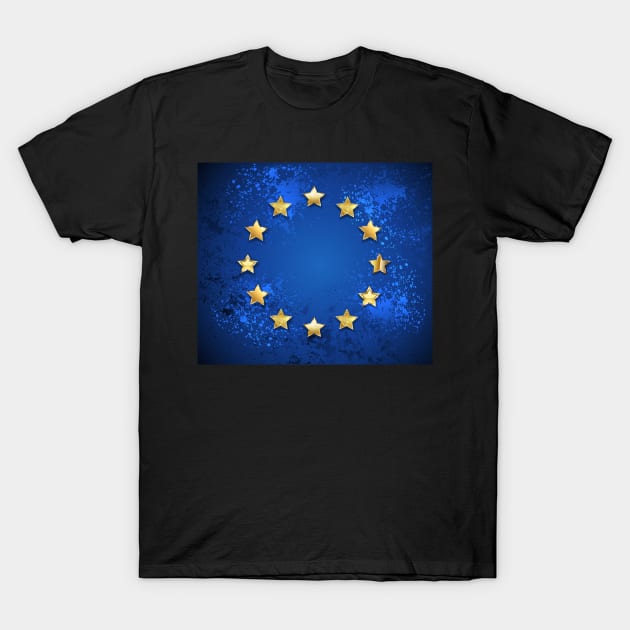 Grungy European Union symbol T-Shirt by Blackmoon9